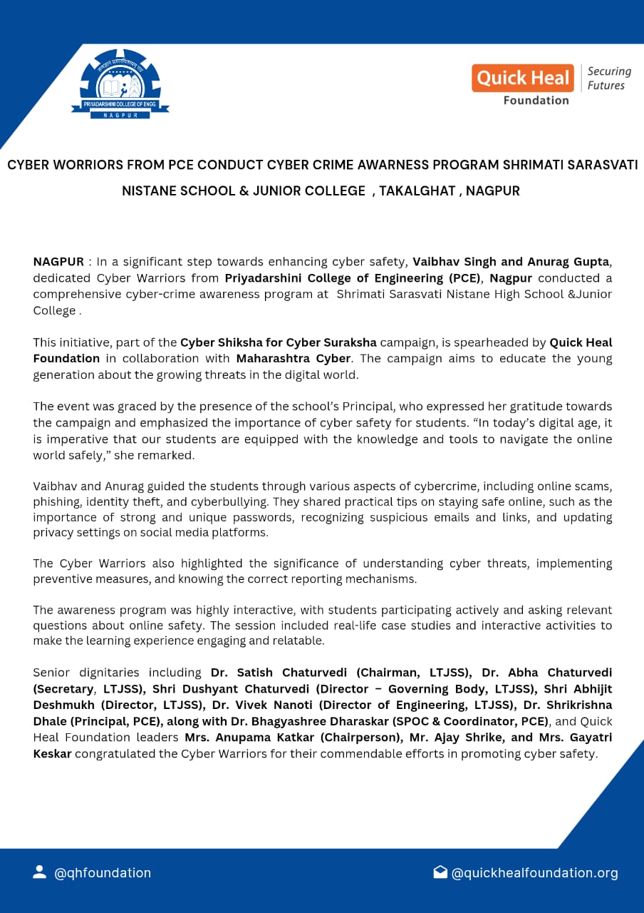 Cyber Crime Awareness Program